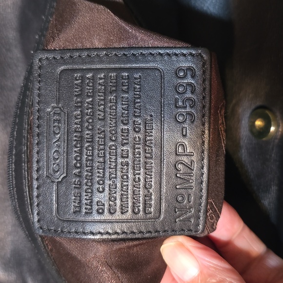 Vintage 2002 Coach Black Leather Bag - Picture 11 of 12